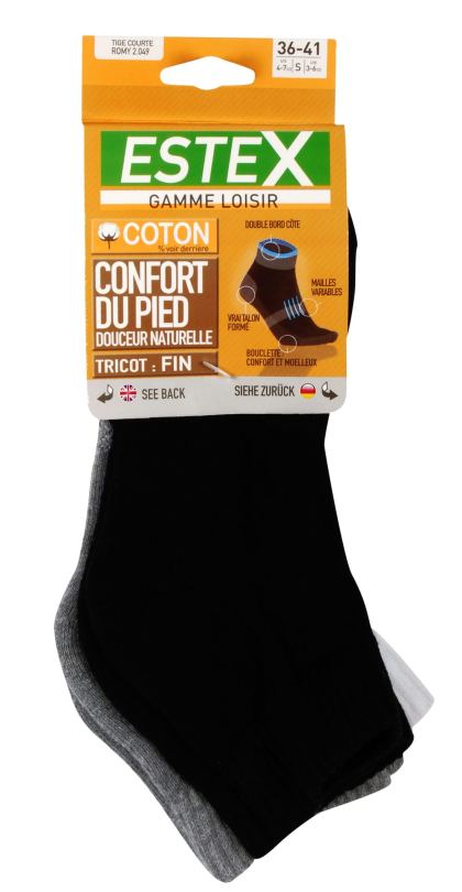 Chaussettes courtes Romy Pack de 3 paires