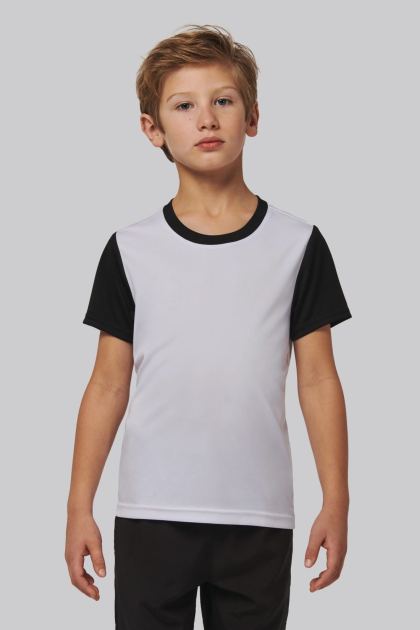 Maillot multisport manches courtes bicolore enfant